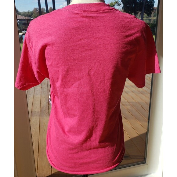 NEW CARE Bears Unlock The Magic Hot Pink T-Shirt Size Small Rainbow Heart NWTs - Picture 4 of 11